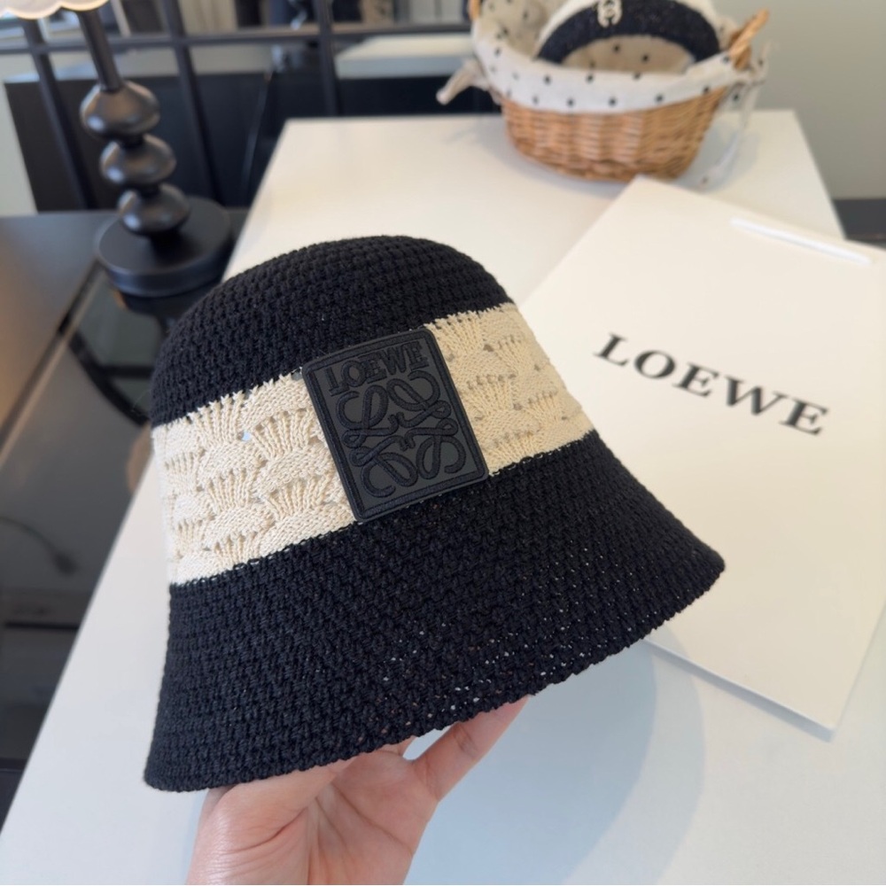 LOEWE Style Knit Crochet Bucket Hat
